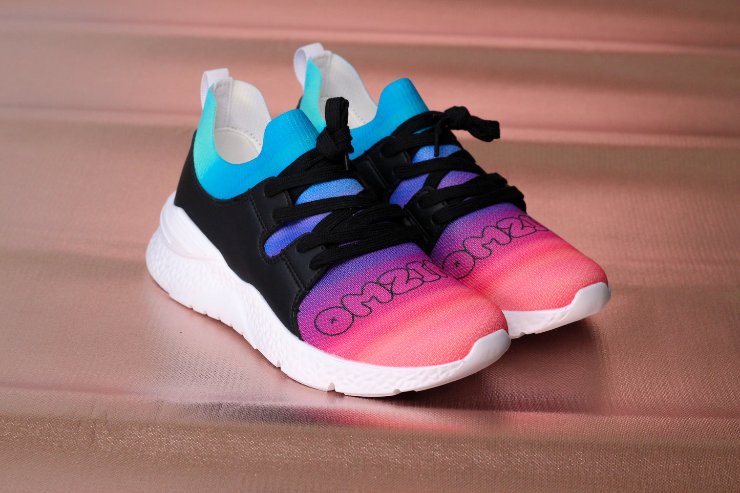 Colorful Waves Women's Two-Tone Sneaker